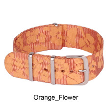 Venta al por menor de la flor de naranja de la otan Zulu correas de reloj de primera calidad 20 mm Zulu Nato reloj correas