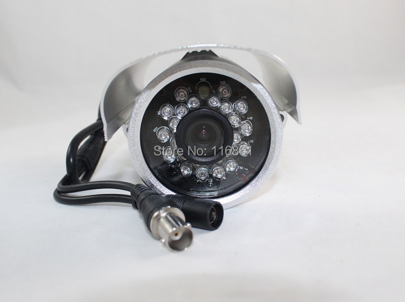 Stand Alone All Metal Security Camera With SD Card Slot TV Out 24 IR