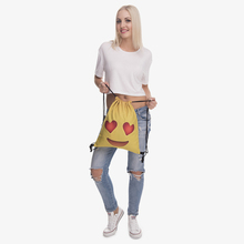 Emoji 3D printing Women s Men s Gym Bags Handbag String Daypack mochila feminina bolso de