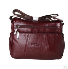 Fashion All match Women s Messenger Bag 100 Genuine Leather Handbags cowhide shoulder crossbody bags for