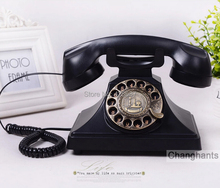 vintage telephone resin rotary dial style telephone with redial and hands free function antique telephone