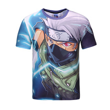 men t shirt 2016 tees summer style fashion men t shirt short sleeve Mens brand sports Naruto Print sleeved cotton fashion