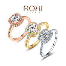 ROXI  Exquisite Rings platinum plated with CZ diamond,fashion Environmental Micro-Inserted Jewelry,101009438