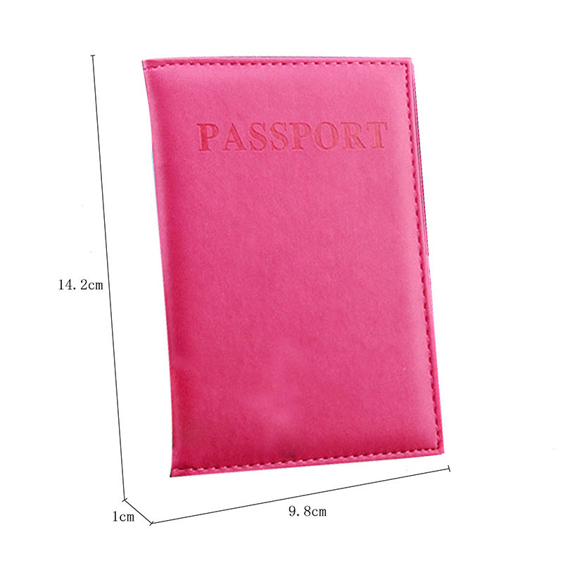 2015 Hot Women Men Fashion Faux Leather Travel Passport Holder Cover ID Card Bag Passport Wallet