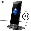 Baseus Sync Data Charging Dock Station For Lightning Cell Phone Desktop Docking Charger USB Cable For
