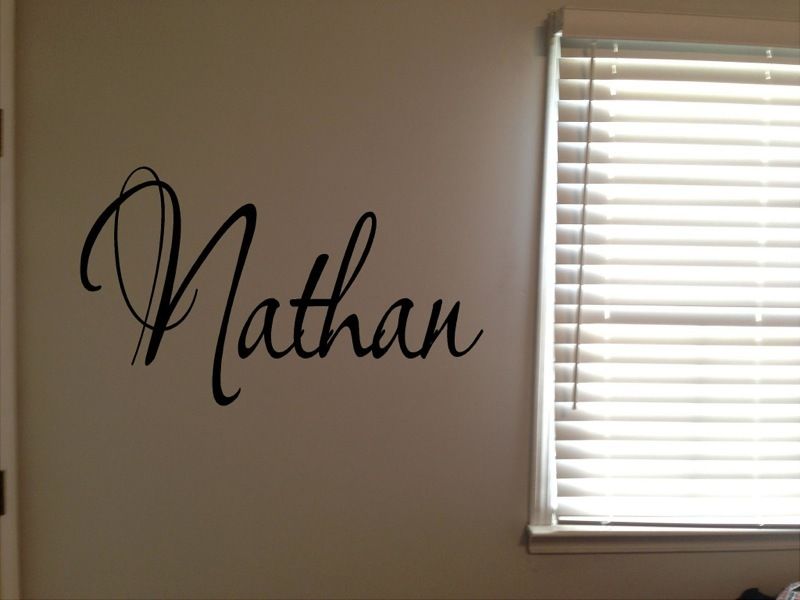 D0067 Custom Nathan Boys Room Name Nursery Baby Kids Vinyl Wall Art Quote Sticker Quote Sticker Wall Art Quotesboys Room Aliexpress