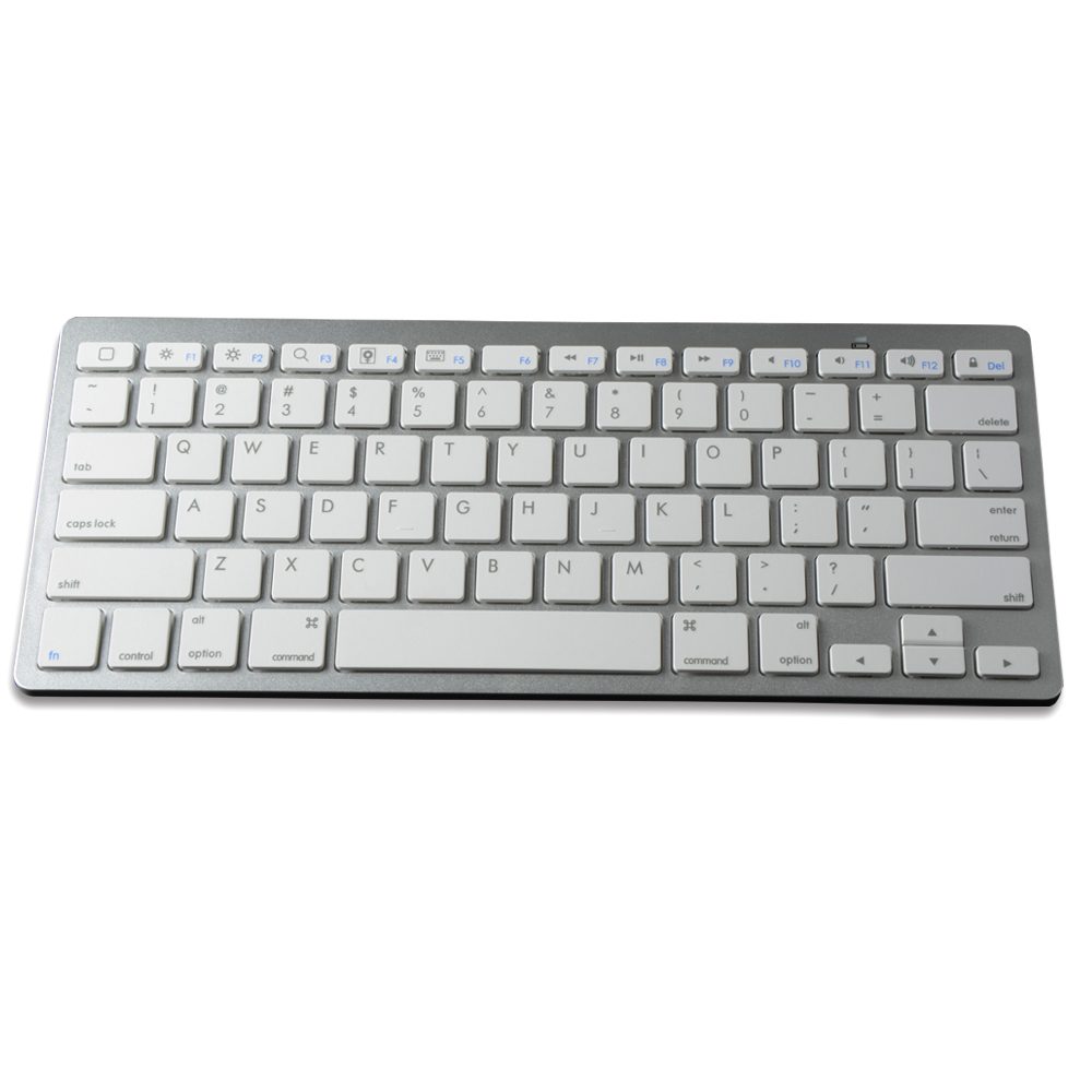 2015 White Slim Wireless Bluetooth Keyboard for iPad iPhone iPod Touch PS3 Keyboard for Android