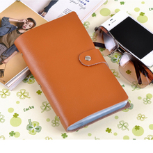90 Slots Genuine Leather Business Credit Card Holder Case Women Men card holder wallet Card Package
