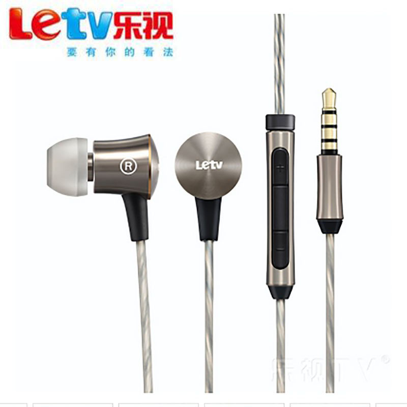 Original Letv Headphones Stereo Headphones Metal DJ Bass Earphone in ear Headset with microphone 3 5