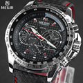 MEGIR Famous Brand Watches Simple Style Men Quartz Clock Watch Strap Leather Men Fashion Wristwatch Relogio