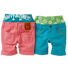 Summer Casual Stripe Beach Shorts Children Clothes Cotton Baby Boys Girls Trousers Sports Pants Toddlers Bebe