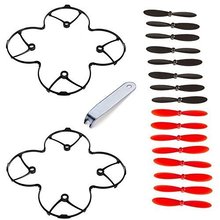 Hubsan X4 H107C H107D Propellers Quadcopter Spare Blades+Hubsan X4 H107C H107D Protection Guard