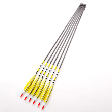 Hot Sale 80cm Craftsman Handmade Carbon Shaft Archery Arrows 6pcs pack Gold Turkey Feather Arrows For