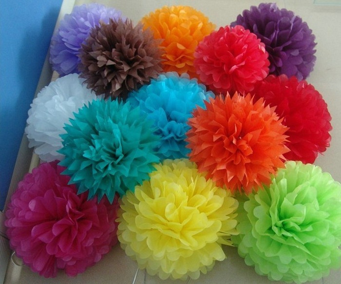 20cm 8 inch 27 color DIY and colorful paper flowers ball wedding party hotel and home