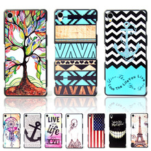 Brand Ultra Thin Cartoon Pattern Matte Hard Back Case for SONY Xperia Z1 L39H C6902 C6903 C6906 Cell Phone Protective Cover Bags