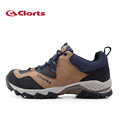 2016 Clorts Men Hiking Shoes HKL 826A B Genuine Leather Waterproof Outdoor Trekking Shoes Rubber Sport