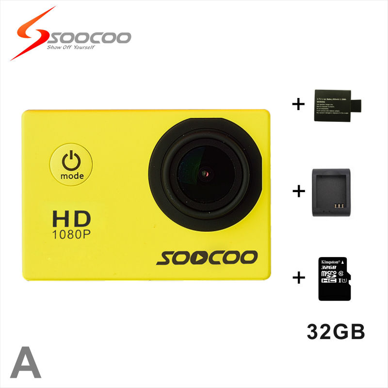 SOOCOO C20 Wi-Fi   Full HD 080 P   deportiva 170D  DVR     Cam