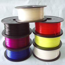High Quality 15 Colours 3D Printer Filaments plastic Rubber Consumables Material, ROHS certified ,1.75/3mm ABS / PLA Optional