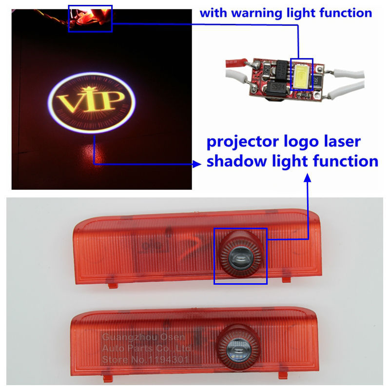 Special LED car door projector logo laser shadow welcome Warning light for Nissan New Teana 13