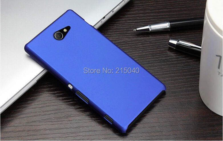 Colorful Oil-coated Rubber Matte Hard Back Case for Sony Xperia M2 S50h M2 Dual D2302 Matte Back Cover, SON-079 (9)