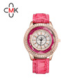 CMK Brands Relogio Masculine Fashion Casual Princess Watches Diamond and Crystal Surround Watches leather strap Cute