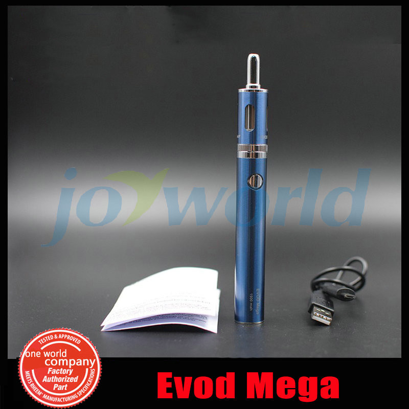 4 100% Authentic Kanger Evod Mega Electronic cigarette Adjustable battery 1900mah e cig Kanger Evod Mega Starter Kit
