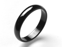 Vintage 316L stainless steel black rings for women men fashion finger rings steel jewelry Pure titanium