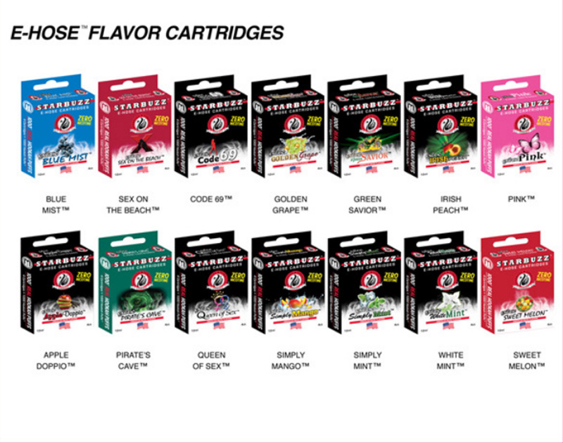 500pcs/lot Hot starbuzz ehose cartridges with 14 flavors starbuzz mini e ho...