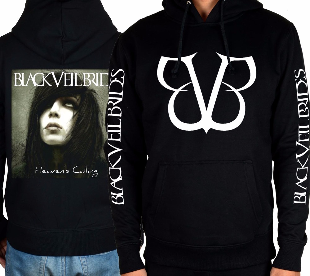 black veil brides zip up hoodie