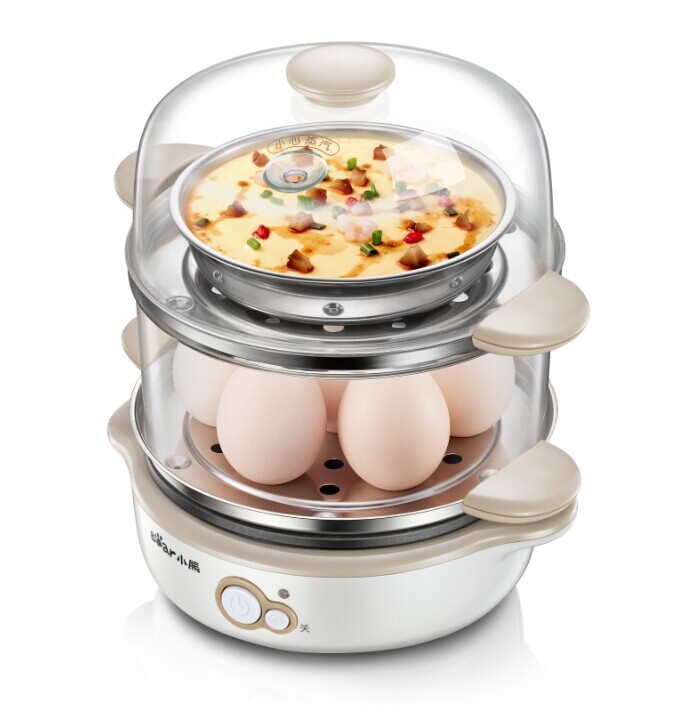 The ZDQ B14A1 double layer multifunctional stainless steel cooker electric Fried Eggs eggboilers automatic power off