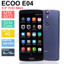 New Arrive ECOO E04 Aurora Smartphone 4G LTE 3GB RAM 16GB ROM MTK6752 64bit Octa Core