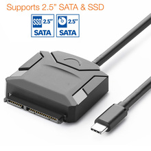 USB 3.1 Type-C to 2.5″/3.5″ HDD /SSD SATA III 6Gbps Hard Drive Disk Adapter Converter for Macbook , Chromebook, laptop