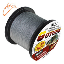 4 Stands PE braided fishing line 500m multifilament 8 10 20 30 40 60 LB line for fishing multifilament fishing line