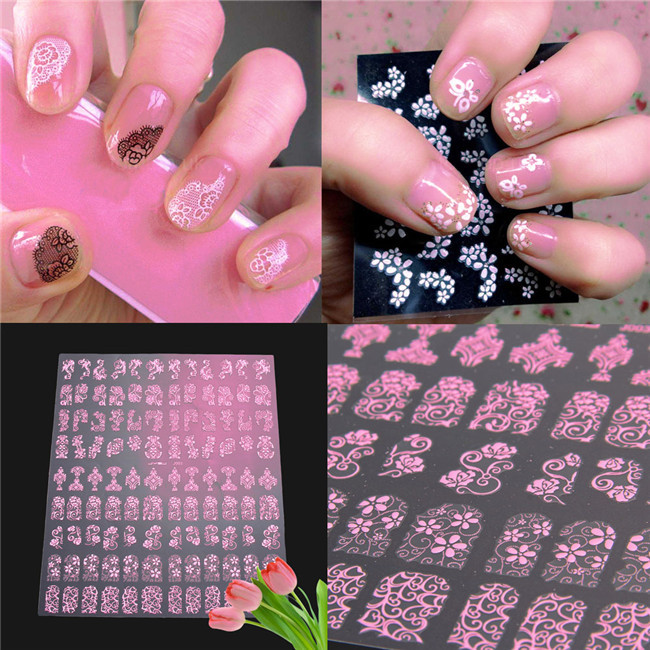 Fashion Brand lady Nail art beauty tools 3D DIY Flower Design Nail Art Stickers Flower Manicure