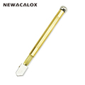 NEWACALOX Durable Diamond Antislip Metal Handle Steel Blade Oil Filled Glass Cutter Cutting Tool Best Promotion