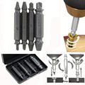 4PCS Set Double Side Damaged Screw Extractor Drill Bits Out Remover Bolt Stud Tool Wholesale Price