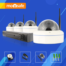 Mosafe 4CH HD 1920*1080P Fixed Lens Indoor Email Alarm Infrared LED WIFI 8CH NVR Night Vision Security System