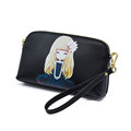 Korean Style Fashion New Women Purse Zipper Ornament Lovely Cartoon Long Wallet Ladies Designer Casual Clutch