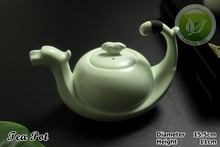 9pcs Rare Chinese Song Ding Yao Porcelain Teaset China Ding Kiln Sky Cyan Teapot Justice Cup