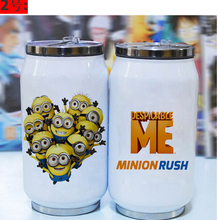 2015 New Despicable me Creative coffee cup lasting insulation vacuum cup Cartoon Stainless Steel Minion Mug