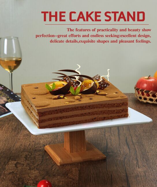 C tall ceramic cake stand dessert tray fruit dish Western desserts glass cover dust cover