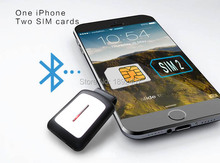 Новые Bluetooth две сим-карты адаптер с клип расширение микро-sim-карты слот для iphone 5 / 5S / 6 ipad оптовая продажа и розничная