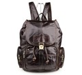 Nesitu Vintage Genuine Leather Men Women Backpacks Cowhide Men Travel Bags M7287