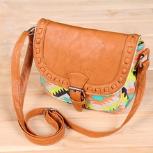 Animal Canvas Handbag New Geometric Bags Fashion Strap Retro Women Print Adjustable Shoulder Small