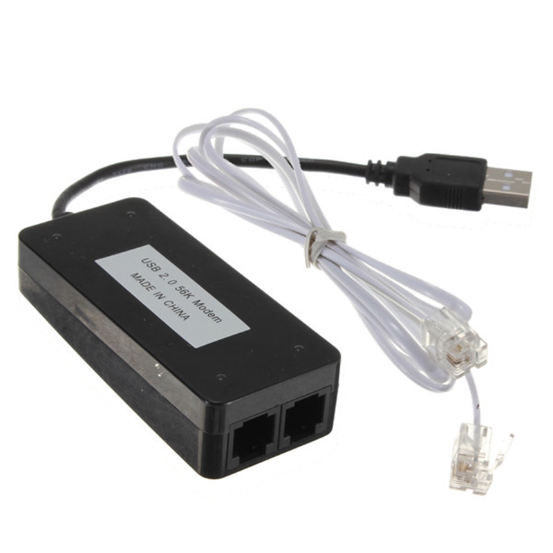 2016 Brand New 2 Dual Ports USB 56K V90 V92 External Dial Up Data Voice