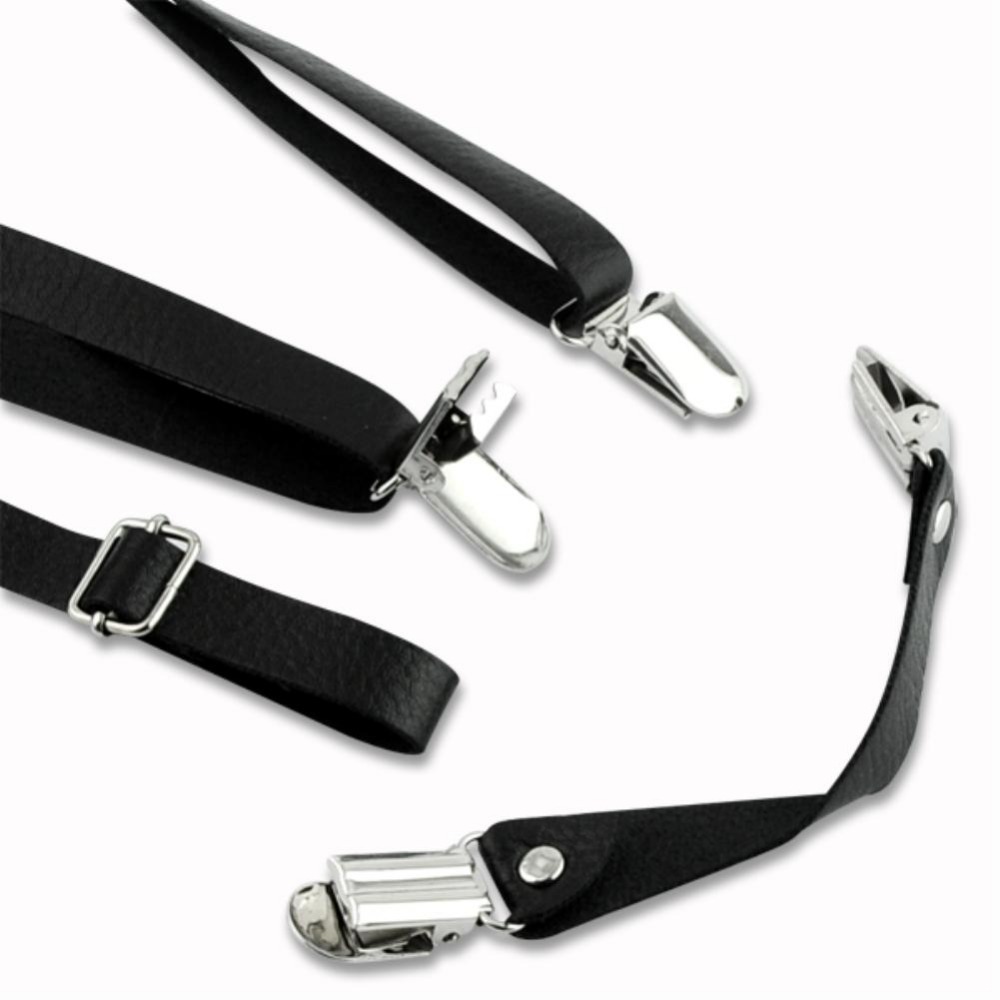 Adjustable Braces Unisex Adult Suspenders Clip On Tirantes Hombre Leather Pants Y shaped Braces Suspenders 3