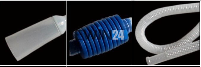 Siphon for Aquarium Fish Tank Water Change Gravel Clean Air Pumps Filters Blue (3)
