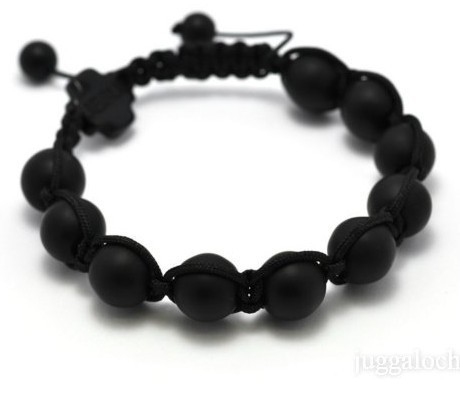 Fashion Shamballa Jewelry Rope Handmade 10MM Black Stone Bead Shamballa Bracelet for Men Free shipping