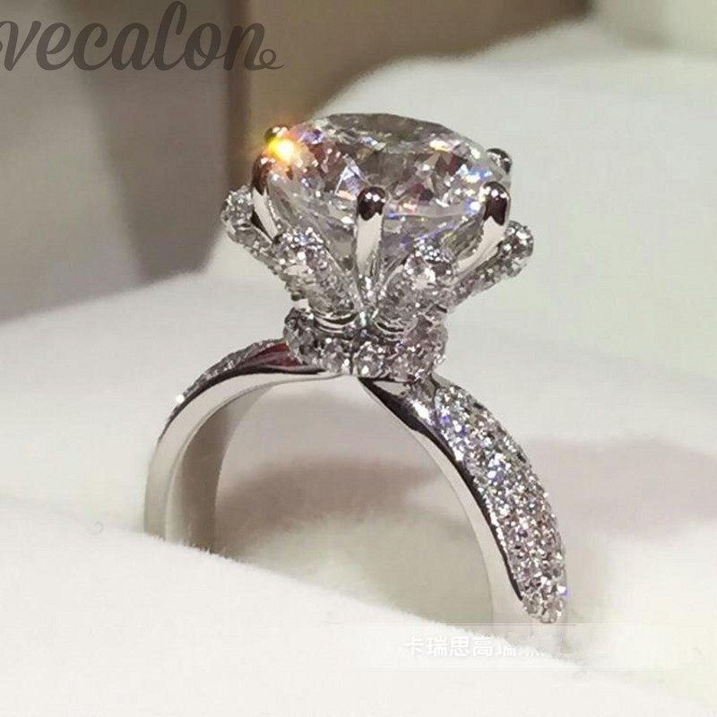 promotion 94off vecalon engagement wedding band ring for women 3ct cz diamond ring 925 sterling silver female finger ring - Sell Wedding Ring promotion 94off vecalon engagement wedding band ring for women 3ct cz diamond ring 925 sterling silver female finger ring - Sell Wedding Ring