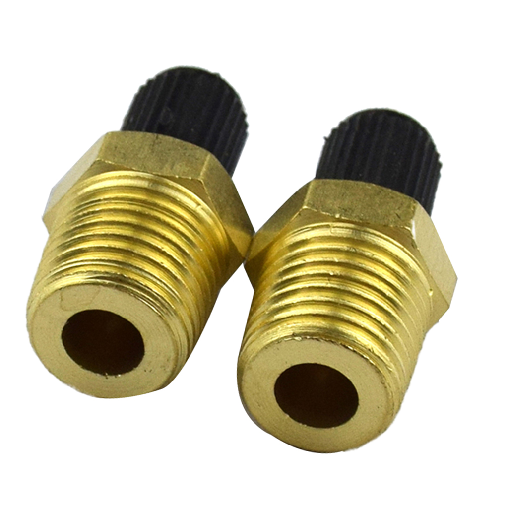 4x 1/4 Male MPT Solid Brass Air Compressor Tank Fill Valve Schrader-Fittings